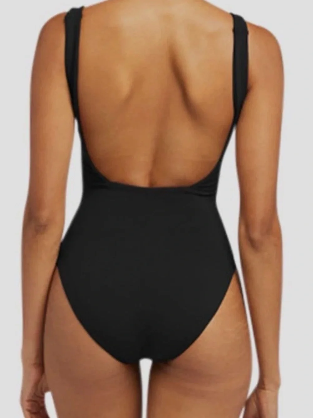Vitamin A Mika Black Classic One-Piece Swimsuit - Small - Made in Italy